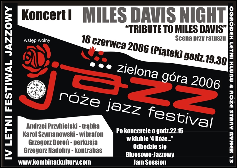2006_Róże_Jazz_Plakat_Festiwal_Miles_Davis_Night_ 16_06