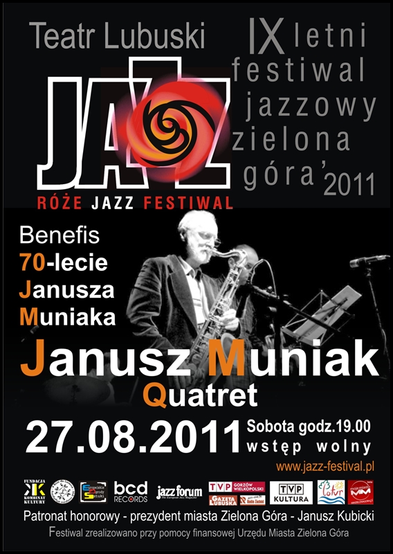 2011 _Róże_Jazz_Festiwal_plakat_Janusz_Muniak_Quartet